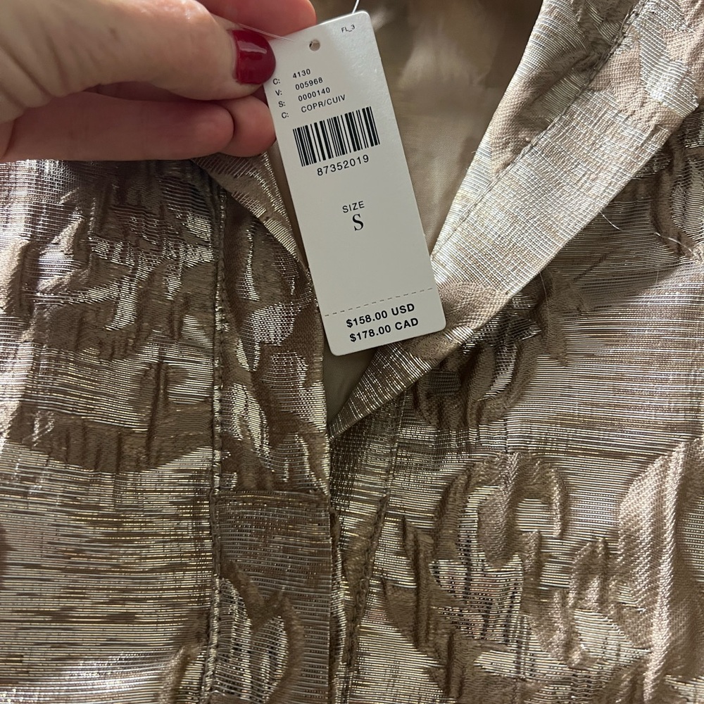 Anthropologie copper shirt dress